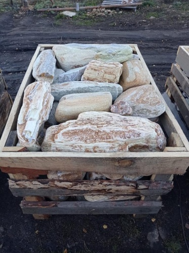 Златолит жёлтый, жёлто-зелёный глыбки и валуны для ланшафтного дизайна купить в Ишимбае