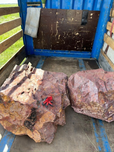 Ландшафтные глыбы красно-фиолетовые 200-1000 килограмм купить в Ишимбае