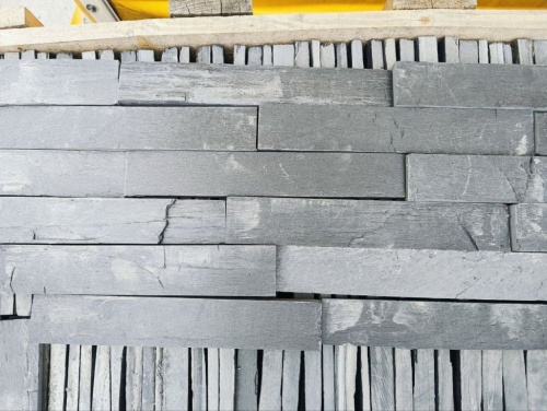 Плитка чёрная из натурального камня фасадная 30 см * 5 см, толщина 7 мм -30 мм купить в Ишимбае