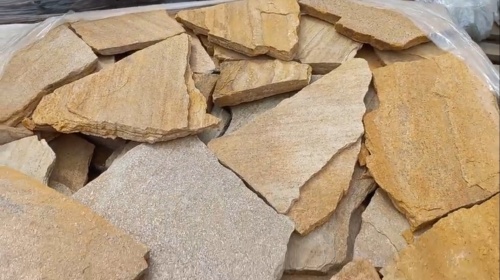 Плитняк златолит жёлтый для цоколя купить в Ишимбае