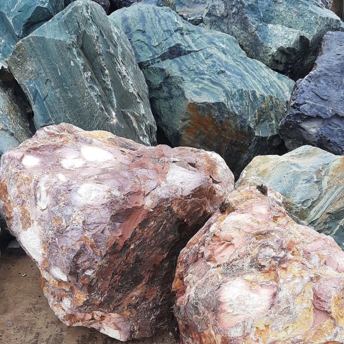 Ландшафтные глыбы красно-фиолетовые 200-1000 килограмм купить в Ишимбае