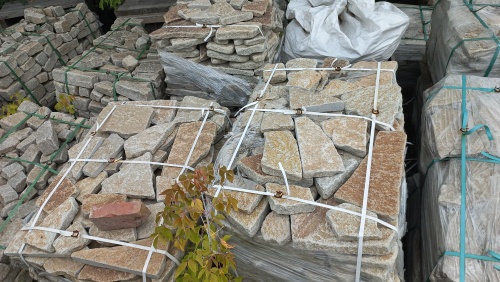 Гранитный плитняк галтованный для парковки купить в Ишимбае