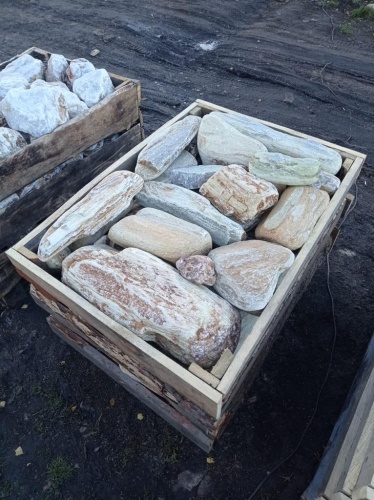 Златолит жёлтый, жёлто-зелёный глыбки и валуны для ланшафтного дизайна купить в Ишимбае